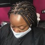 Tribal Braids with natural hair