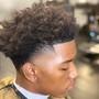 Fade Haircut with Enhancements