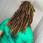 Mid back butterfly locs