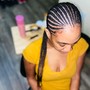 2 Feed In Braids w/ bundles