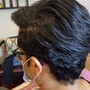 Flat Iron/Curl Relaxed Hair (Shoulder Length)