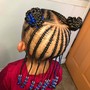 Kid's Braids w/ HAIR ADDED