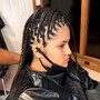 Adult Braided Ponytail Small braids