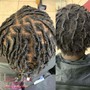 Two strand twist starter locs Short & Ear length