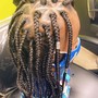 4 feed in braids and up