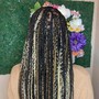 Knotless Braids medium. Shaved sides