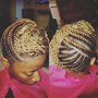 Feed In braids with sewin