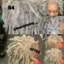 Viking loc retwist above the shoulder