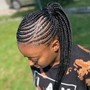 Large Knotless Box Braids