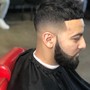 Men's Haircut w/facial hair