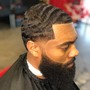 Dreadlocks cut and line w/beard