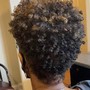 Flat Iron/Curl Relaxed Hair (Shoulder Length)