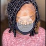 Medium  mid back knotless Braids