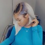 Frontal ponytail curl/updo