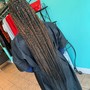 Large Knotless Box Braids