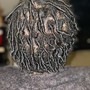 Half head loc maintenance/retwist