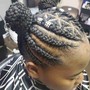 Single Row Feed-In Braids Row Styles