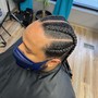 High top Fade Cornrow Braids