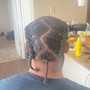 Small Cornrows Updo