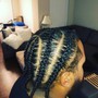 Basic Cornrows (straight back) 6 or more braids