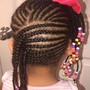 2 Feed-in Braids (Cornrows)