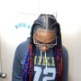 Knotless/box braid touch up