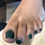 Green Manicure + Pedicure