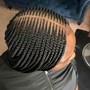 (MAN BUN) Mens Large Box Braids