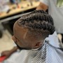 Loc retwist-Half head