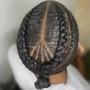 Boys/mens box braids(no hair added)