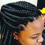 Bohemian box braids