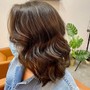 Medium length hair cut