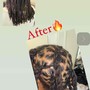 Loc Retwist w/perm rods