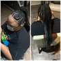 Boho Knotless with cornrows