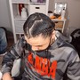 Medium Mohawk Braids with shaved sides