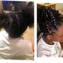 Updo or half up half down style  “add on”