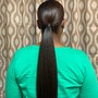 Ponytail W/Bangs (sleek)