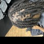 2 Strand twist only two locs per twist