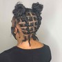 Loc Retwist Short to Shoulder (No Style)