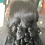 Long Hair Silk Press w/ Deep Conditioning Treatment and Trim