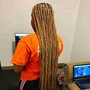 Small Shoulder Length knotless or box braids