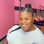 BLow-out and press(NATURAL HAIR)