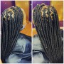 Large Knotless box braids