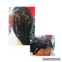 2 Strand Twists half head