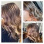 Balayage , hand painted highlights