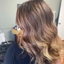 Balayage , hand painted highlights