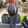 Natural hair style with beads