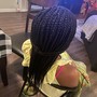 Large Knotless Box Braids