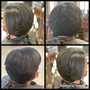 Short tapered quick weave