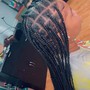 Small knotless box braid